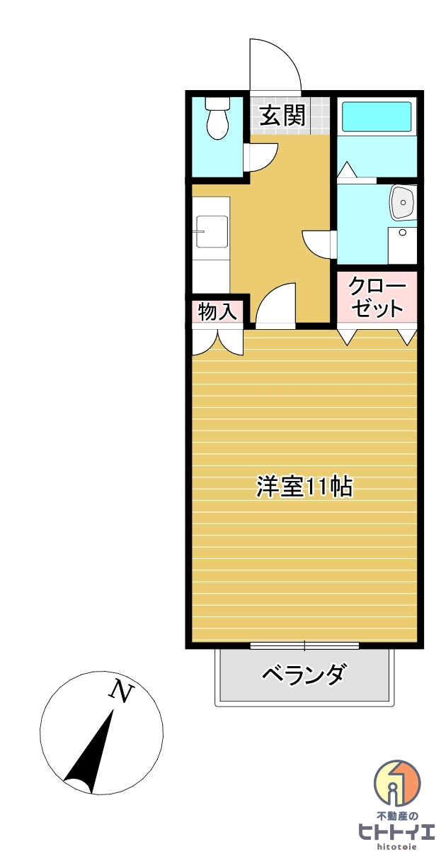 シティコーポ八女の間取り