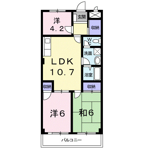 アレーゼFの間取り