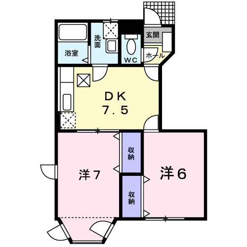 【間取り】 | シティアサヒII
