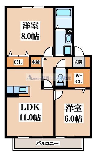 【間取り】 | ウィステリアＢ棟