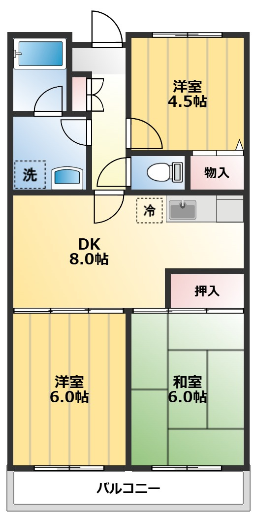 ウィスタリア藤田の間取り