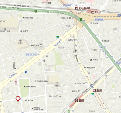 【地図】 | レジュールアッシュ福島ＣＵＥＺ