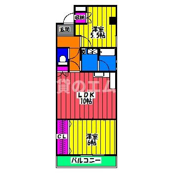 【間取り】 | ニッシンビル | ニッシンビルの間取り