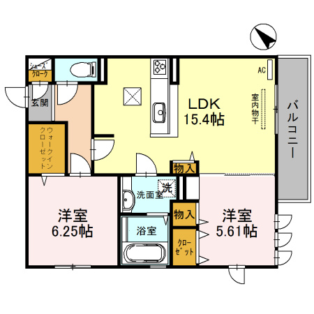Yama-niの間取り