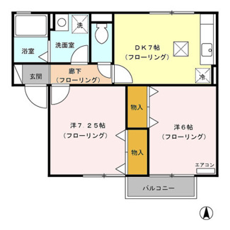 【間取り】 | サンビレッヂA
