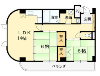 【間取り】 | パルフェメゾンＯｇａｗａ