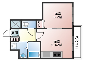 【間取り】 | プリオーレ新開地