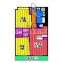【間取り】 | コンフォート東比恵の間取り