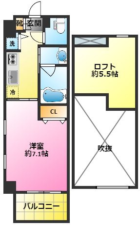 スタイリオ元住吉の間取り|ブレーメン通り徒歩1分♪