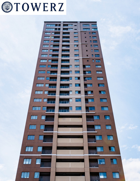 【外観】 | 【外観】地上28階建て、総戸数101戸の高層タワーマンション！ロマンチックなブラウンの外観！