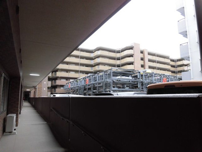 【駐車場】 | パデシオン桃山 | 通路と立体パーキング