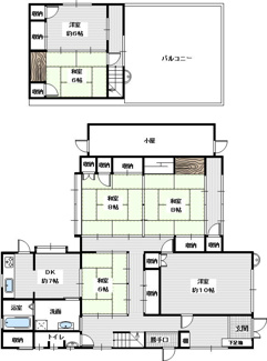 【間取り】 | 伊都郡かつらぎ町大字笠田東・一戸建て