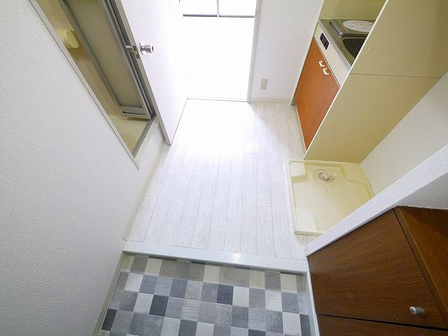 松谷ハイツの玄関|シンプルで使いやすい玄関です