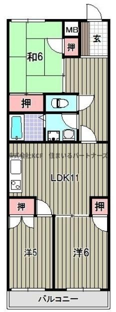 リバーコーポの間取り
