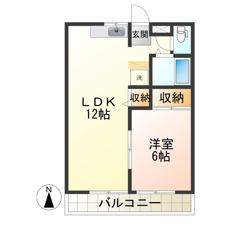 ラビットハウス白山Ⅱの間取り