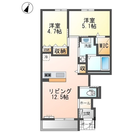 ムーンリバーBの間取り