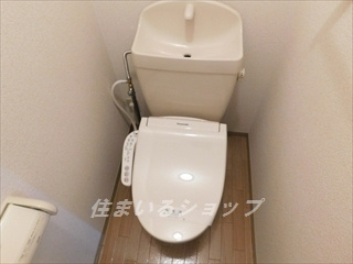 広島市安佐北区亀山１丁目のアパートのトイレ|シャワートイレあり