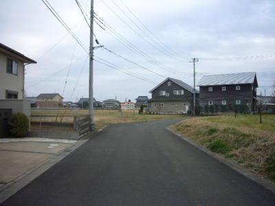 【前面道路含む現地写真】 | つくば市研究学園７丁目　売地E区画(58坪)