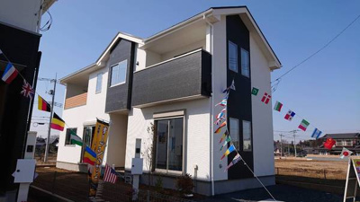 【外観】 | つくば市流星台１期　1号棟ケイアイフィット建物地盤保証の家　 | １号棟外観