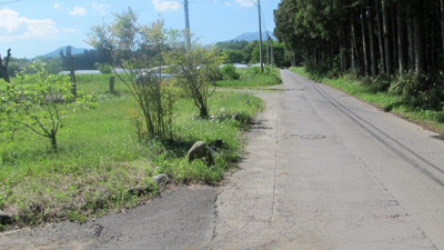 【前面道路含む現地写真】 | 那須塩原市中内300万円　土地