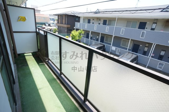 アメニティマンションⅡのバルコニー