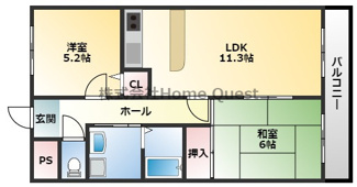【間取り】 | メゾンカリフ