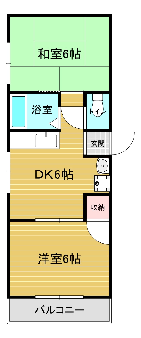 クローバーハイツ喜志の間取り