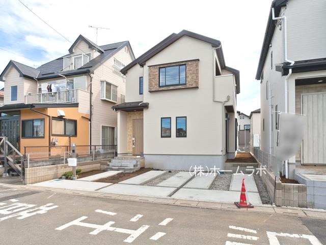 【新築】坂戸市石井新築住宅 全5棟 1号棟の外観|駐車スペース2台あります！