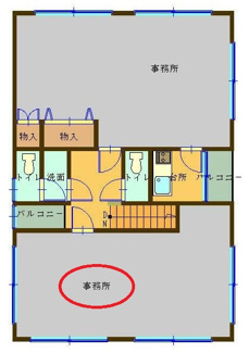 【間取り】 | 中島テナント（国府）