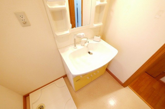 パインツリーヒルズ清の洗面所|スペースが確保できる洗面所です