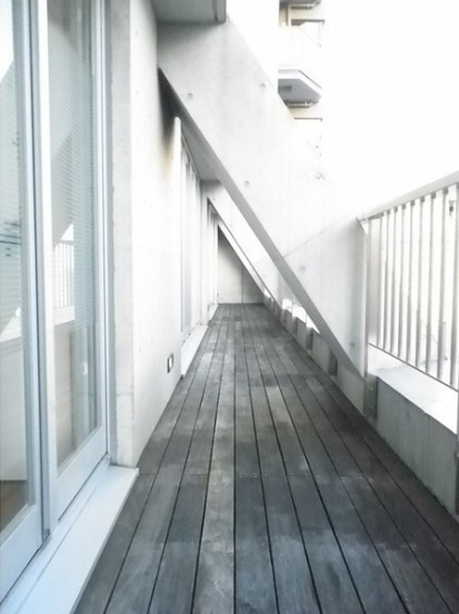 千代田区三番町の賃貸マンションのバルコニー