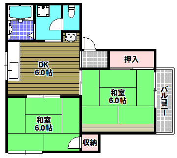 小谷ハイツの間取り