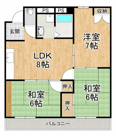 【間取り】 | ヴィラ千代田