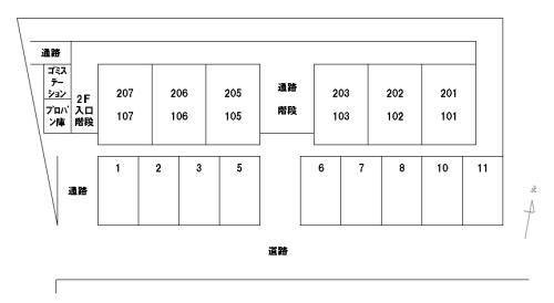 リバティーウィングの区画図