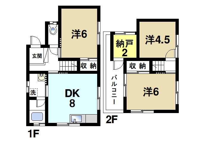 生駒市西松ケ丘戸建（13-16）の間取り|快適な生活を満喫できます