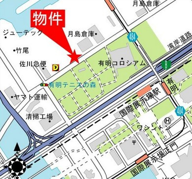 【地図】 | Ｂｒｉｌｌｉａ　有明　Ｓｋｙ　Ｔｏｗｅｒ | Ｂｒｉｌｌｉａ　有明　Ｓｋｙ　Ｔｏｗｅｒ