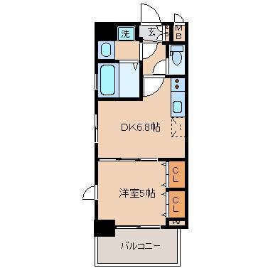 【間取り】 | アドバンス西梅田Ⅱ