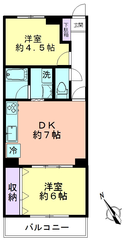 久米川ハウスの間取り