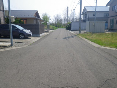 【前面道路含む現地写真】 | 能代市落合綱割・売地