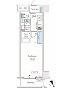 グロリアコート市川の間取り