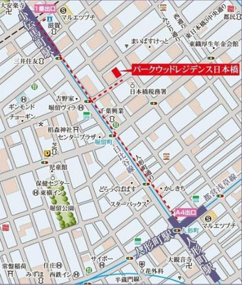 【地図】 | パークウッドレジデンス日本橋 | パークウッドレジデンス日本橋
