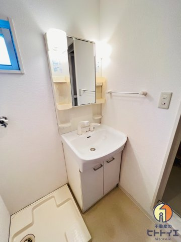 グランデ八女の独立洗面台|独立洗面台、朝の身支度には欠かせません