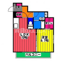 【間取り】 | コンフォール博多駅南の間取り