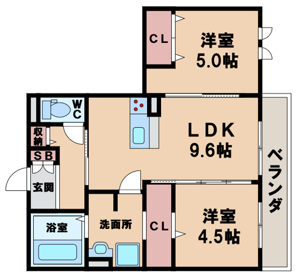 【間取り】 | ランビエンス雅