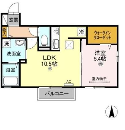 サンブロッサムウエストB棟の間取り