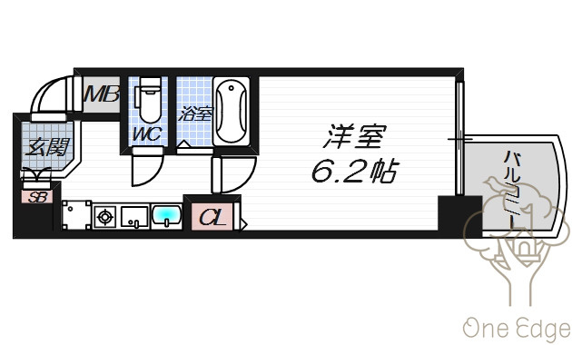 ラナップスクエア東天満の間取り