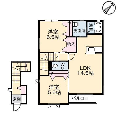ミラベル上福原の間取り