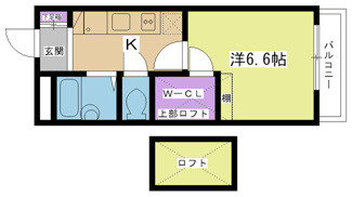 【間取り】 | レオパレス甲子園