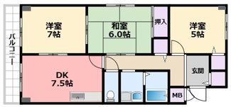 【間取り】 | シェルコート南甲子園
