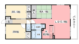 【間取り】 | レジェンダリー甲子園浦風町